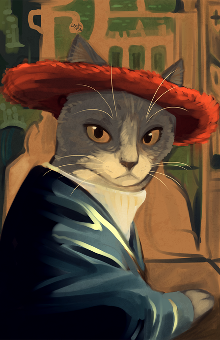Cat with a Red Hat